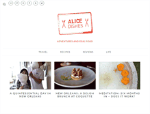Tablet Screenshot of alicedishes.com